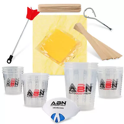 ABN Home And Automotive Paint Mixing Cups Kit - 40pc Complete Epoxy Mixer Set • $25.28