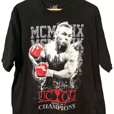 Mike Tyson Urban City OG Original Black Heavyweight T-Shirt Size 2XL • $24.88