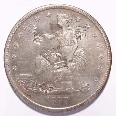 1877-S Trade Silver Dollar Chop Marks • $396.09