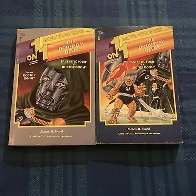 VINTAGE TSR 1 On 1 Adventure Gamebooks The Doomsday Device RARE FIRST PRINTS! • $35