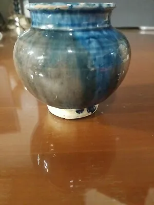 Vintage Tiny Mexican Pottery Dripware Bottom Marked Mexico 1510  • $19.95