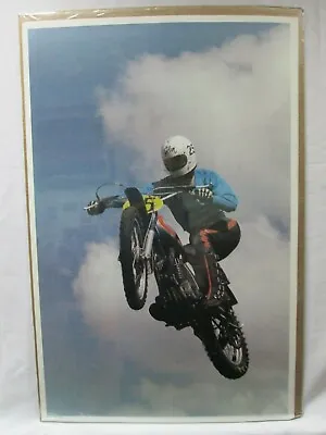 $89.98 • Buy Flying Cycle Moto Vintage Poster Garage 1972 Bike Motorcycle Dirt Bike Cng535