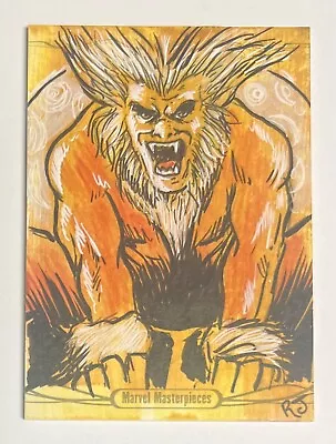 2016 Upper Deck Marvel Masterpieces Sketch Card Sabretooth By Robert Jimenez • $0.99