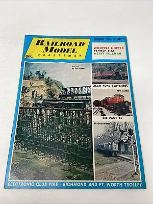 Railroad Model Craftsman Magazine February 1966 Whooper Hopper Pennsy E-2A • $14.99