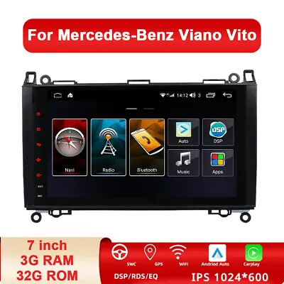 Android 13 Car Stereo GPS CarPlay Mercedes A/B Class Sprinter Viano Vito Crafter • £169.99