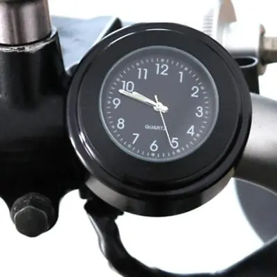 Motorcycle Clock Waterproof 22-25mm Dia Handlebar Watch Luminous Quartz Clock • $7.69