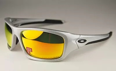 NEW Oakley Polarized Valve Sunglasses Silver / Fire Iridium Polarized OO9236-07 • $119.95