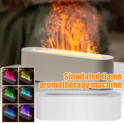 Fireplace Flame Aromatherapy Essential Oil Diffuser Mist Ultrasonic Humidifier • $38.39