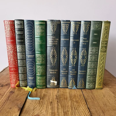 £17.99 • Buy Vintage Classic Literature Heron Book Collection For Display, Books For Décor