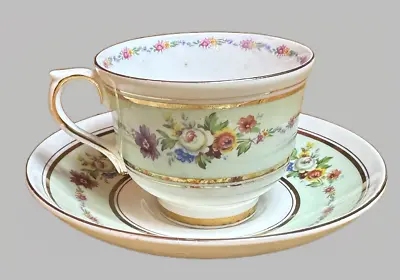 Vintage Floral Colclough Teacup &  Saucer - Marked - English Bone China • $13.01