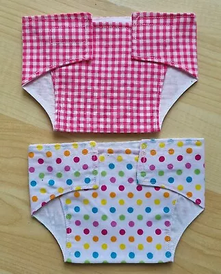 £3.99 • Buy Set Of 2 Fabric Nappies 14 - 16 Inch Dolls My First Baby Annabell/Reborn (11)