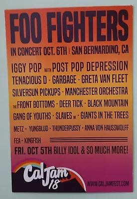 $8.46 • Buy CAL JAM Concert Handbill Hand Bill Poster FOO FIGHTERS