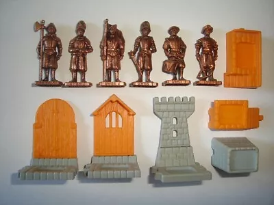 Metal Figurines Set - Swiss Guard Soldiers Copper - Kinder Surprise Miniatures • $17.99