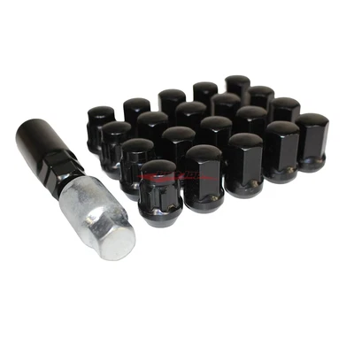$53.99 • Buy JJR RAYS Style 32mm Steel Wheel & Lock Nut Set (17HEX) - Black M12xP1.50 (20 Pie