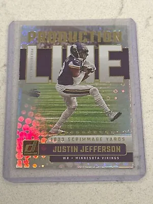 2023 Justin Jefferson Donruss Production Life Silver • $1.50