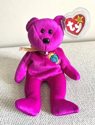 1999 TY Beanie Baby Babies Millennium  Millenium  Bear TAG ERRORS • $17.99