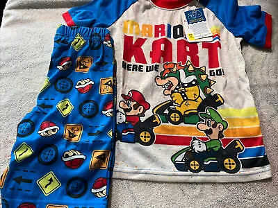 Boys Mario Kart Pajamas Size 4/5. NWT! 2 Piece Set T-shirt And Shorts • $12.99