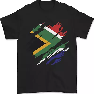 Torn South African Flag Africa Day Football Mens T-Shirt 100% Cotton • £9.48