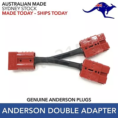 Anderson (GENUINE) Red Plug Double Adaptor 12V 50A 6mm  • $26.95