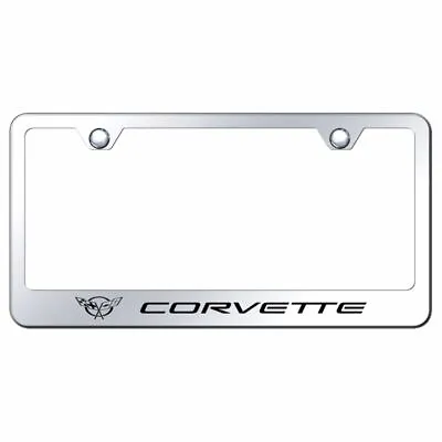 Corvette C5 Mirrored Chrome Stainless Steel License Plate Frame - LF.COV5.EC • $35.95