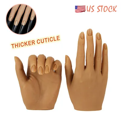KnowU Silicone Hand Model Fake Hand Nail Practice Female Display Lifelike US • $39.15