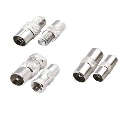 Coaxial Adaptors Fly Lead Cables Male Coupler Coax To F Type Femail To F Type • £3.95