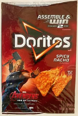 Avengers Age Of Ultron 2015 Frito Lay Chip Bag Doritos Spicy Nacho 10.5 Oz Thor • $9.99