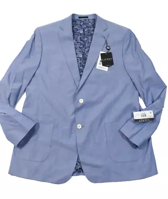 Lauren Ralph Lauren Mens Sports Coat Jacket New 46L Blue Classic Fit Ultraflex • $58.49