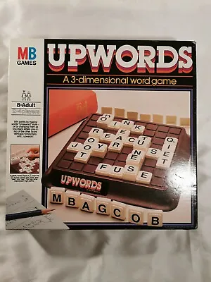 £9.75 • Buy Vintage UPWORDS 3D Word Game MB Games 1984 Complete & VGC But 1 Rack Missing