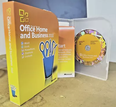 Microsoft Office Home And Business 2010 Full Retail & Key *ORIGNAL BOX* • $59.99