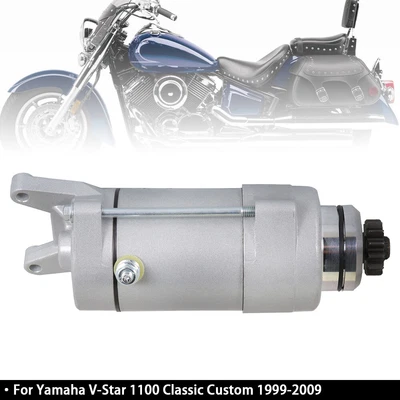 $63.03 • Buy Starter For Yamaha VSTAR V-STAR 1100 Classic Custom Motorcycle 1999-2009