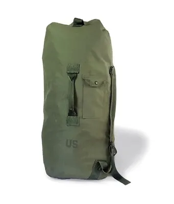 US Military Army Duffle Duffel Bag OD Green Nylon Top Load • $23