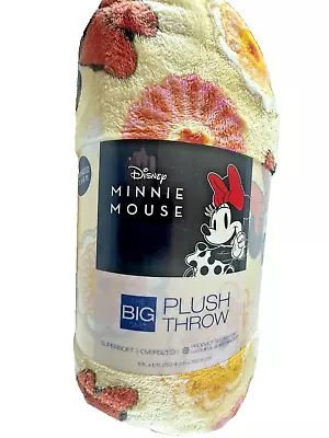 Disney Minnie Mouse Supersoft Microfiber Plush Throw 60×72 Brand New Big One • $22.99