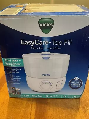 Vicks Easy Care Humidifier Top Fill Filter Free Humidifier 2 Ways Vapor 24 Hour • $34.99