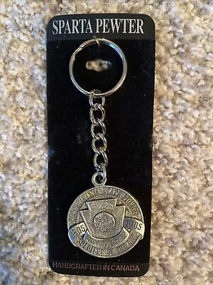 New 100 Year Anniversary Of The Pennsylvania State Police Pewter Keychain  • $29