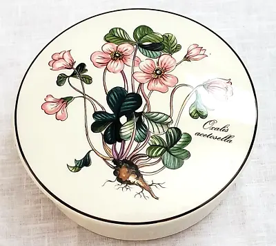 Villeroy Boch Trinket Box Botanica Porcelain Pink Clover Shamrock 5  Oxalis • $19.99