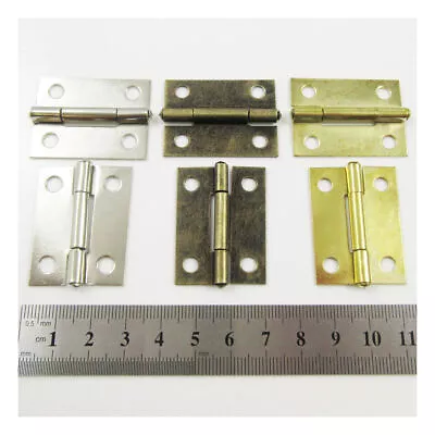 £1.89 • Buy MINIATURE HINGES PLATED 37x29mm SMALL DOLLHOUSE JEWELLERY BOX CIGAR