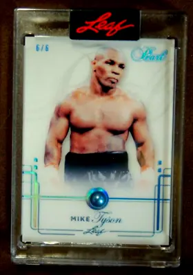 Mike Tyson 2021-22 Leaf Pearl Base Blue Spectrum Authentic Pearl 6/6 • $149.99