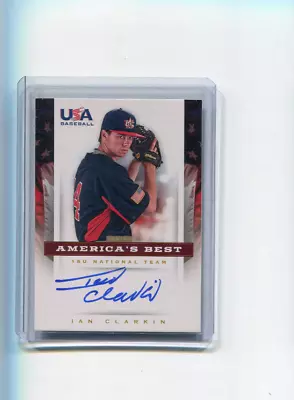 2012 USA Baseball Americas Best 18U Team Signatures Ian Clarkin Auto 13/100 • $6.99