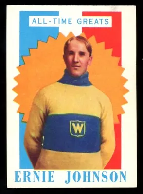 1960-61 TOPPS HOCKEY 4 Ernie Moose Johnson EX+ Montreal Wanderers All-Time Great • $50.99