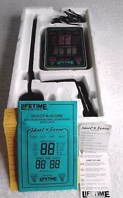 Vtg Lifetime Products SHOOT-N-SCORE Electronic Basketball Scoreboard Shot Clock  • $63.75