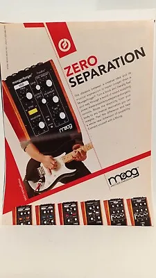 Moog Guitar Effects Freqbox 2008  Moogerfooger Pedal  - Print Ad.  7 • $6.95