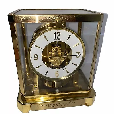 Vintage Lecoultre Atmos Perpetual Motion Clock Circa 1967 Runs Perfect! • $895