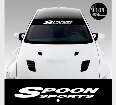 Spoon Sport Windshield Banner Vinyl Decal Visor Sunstri 532 • $41.87