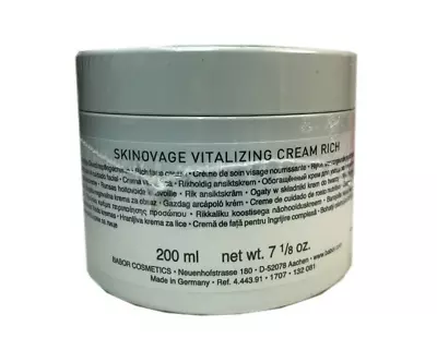 Babor Skinovage Vitalizing Cream Rich-Creme Riche Revitalisante 200ml / 7 1/8oz • $128.75