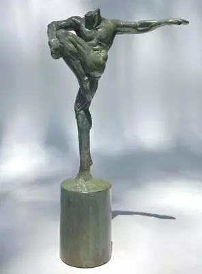 Contemporary Texas Art Seth Vandable Nude Male Joy Bronze Sculpture Figurine • $200