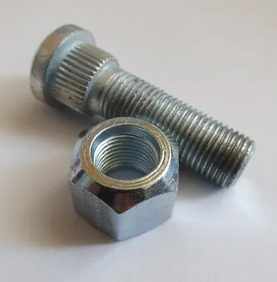 Front Wheel Stud & Nut For Case/ih 74 84 85 95 4200 Series 2wd Tractor 453769r2 • £3