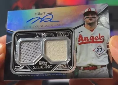 2024 Topps Sterling Los Angeles Angels Mike Trout OF Relic Auto  • $400