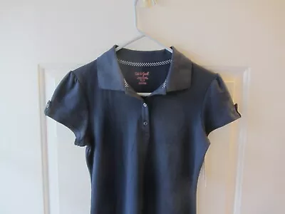 Girls Top School Uniform Size 14 Navy Blue Shirt New With Tags Cat & Jack • $8.99