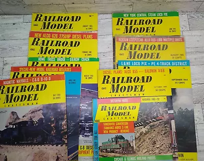 Railroad Model Craftsman Jan-June Aug-Nov 1965 LOT Of 10 • $19.99